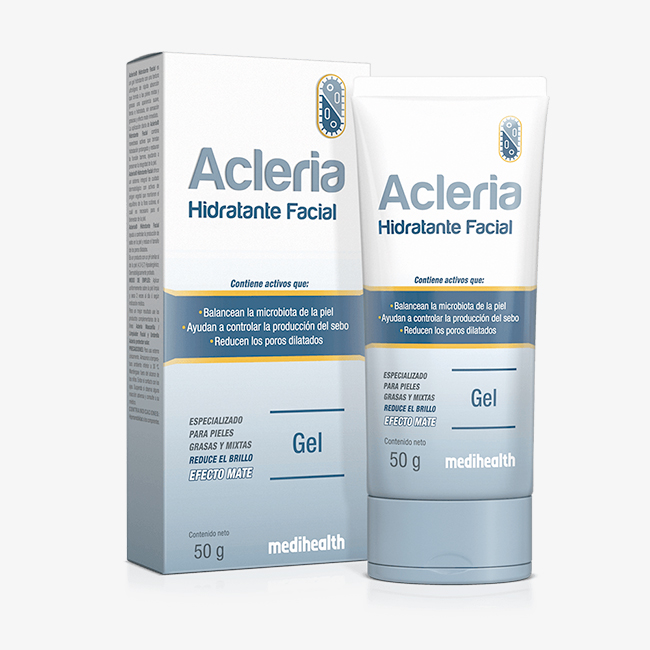 Acleria Hidratante Facial Gel 50g Efecto Mate 