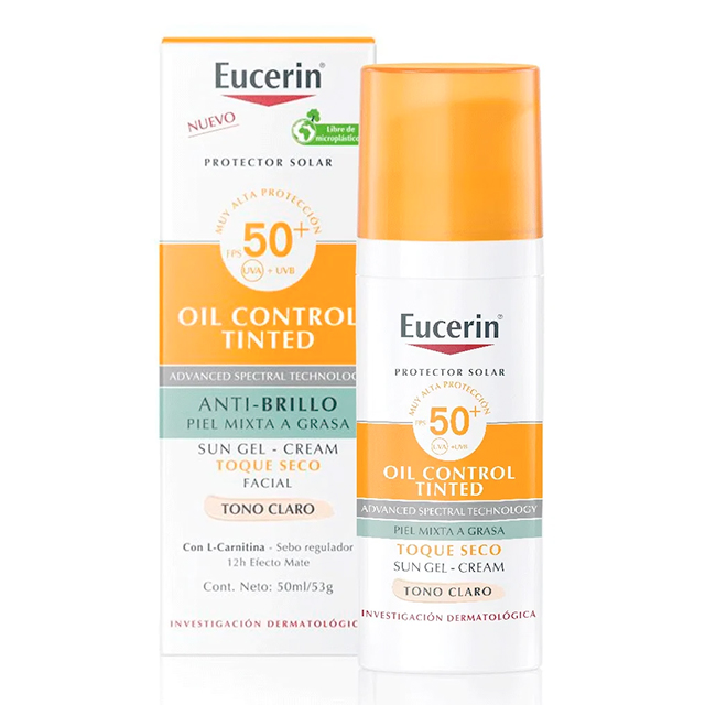Eucerin Oil Control Tinted tono claro 50ml
