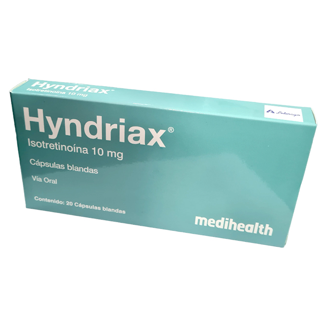 Hyndriax Isotretinoina 10mg - Tratamiento para formas graves de Acné
