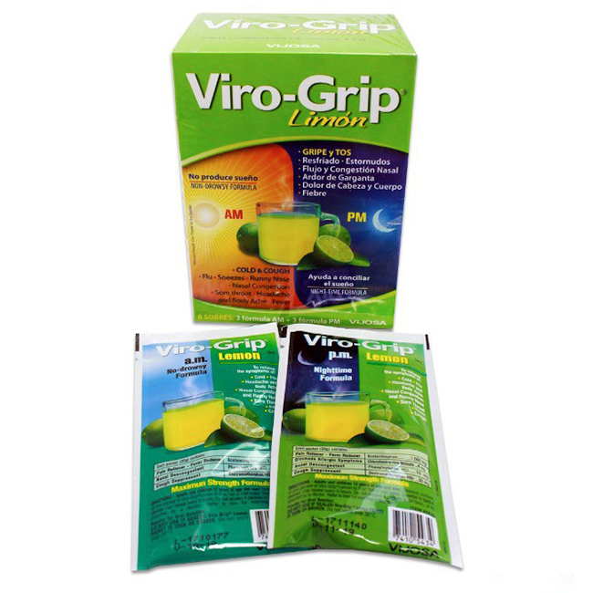 Viro-Grip Limón AM/PM presentación Sobres