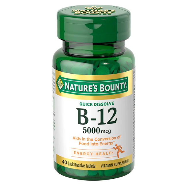 Nature's Bounty - Vitamina B-12 5000mcg