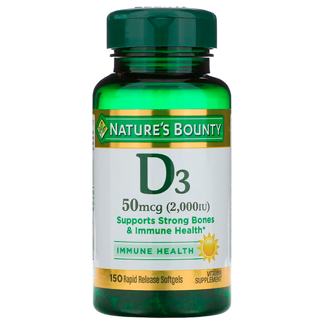 Nature's Bounty - Vitamina D3 50mcg (2,000IU)