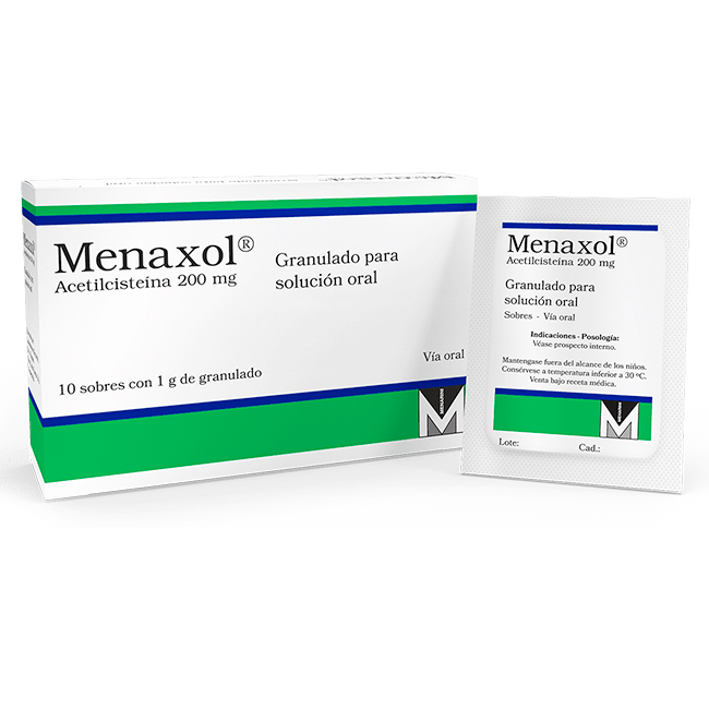 Menaxol Acetilcisteína 200mg