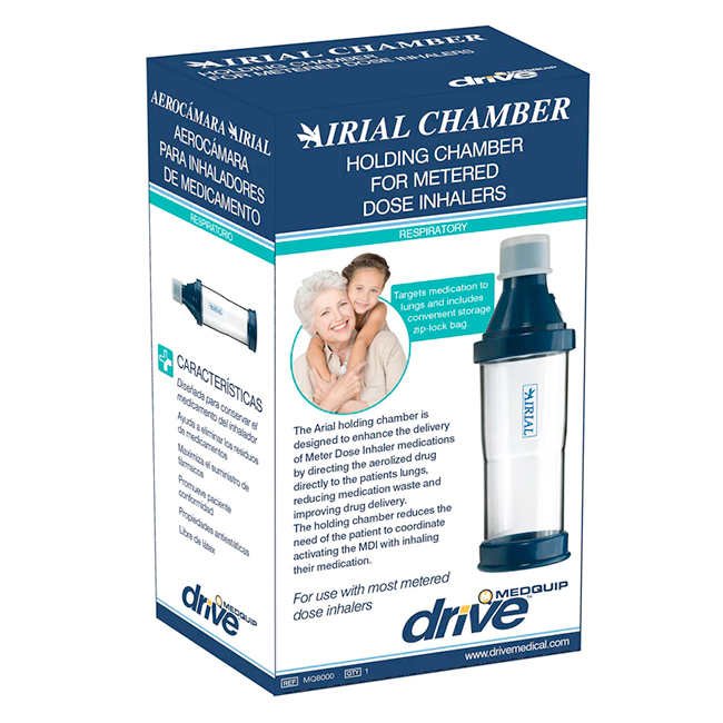 Aerocámara Espaciador Airial Drive - Para Inhaladores de Medicamento