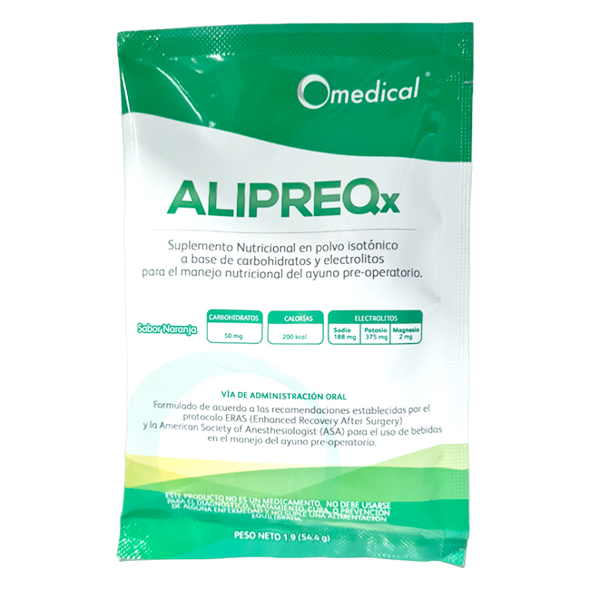 ALIPREQx Omedical 54.4g - Manejo del ayuno pre-operatorio
