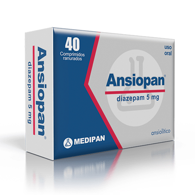 Ansiopan 5mg Diazepam Tratamiento de Ansiedad Dolor Muscular