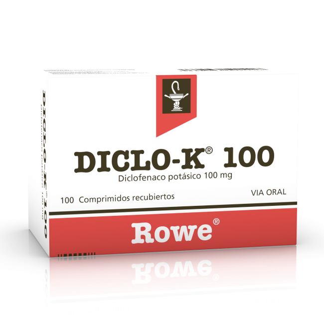 Diclo-k 100 (Diclofenaco potásico) 100mg - Dolor e Inflamación