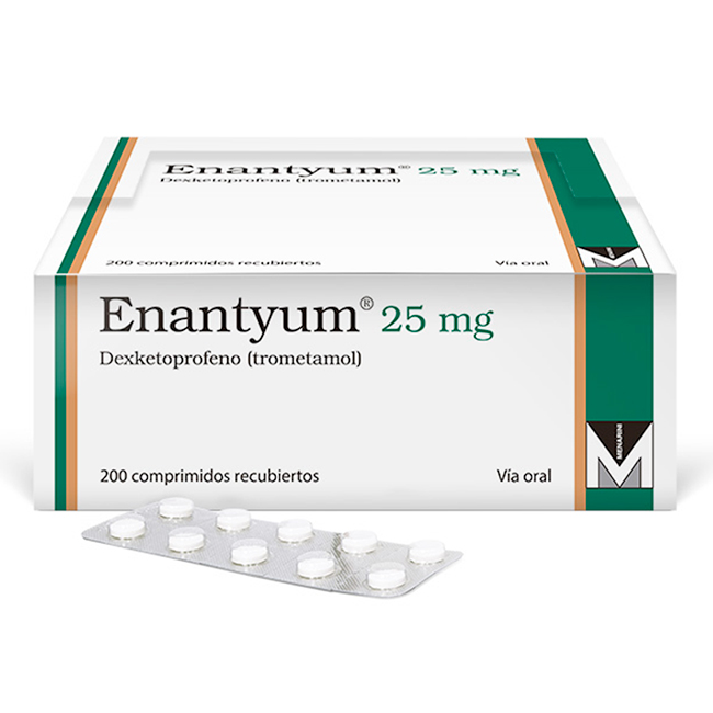 Enantyum (Dexketoprofeno) 25mg - Dolor e Inflamación