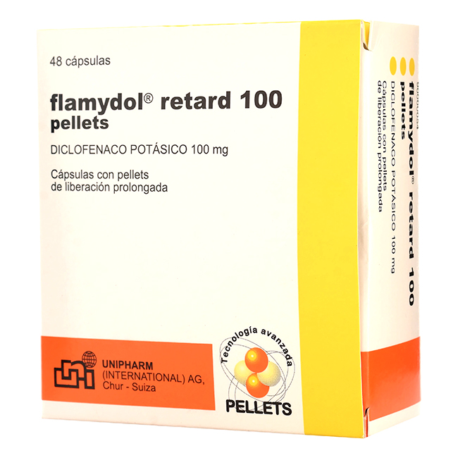 Flamydol Retard (Diclofenaco potásico) 100mg - Dolor e Inflamación