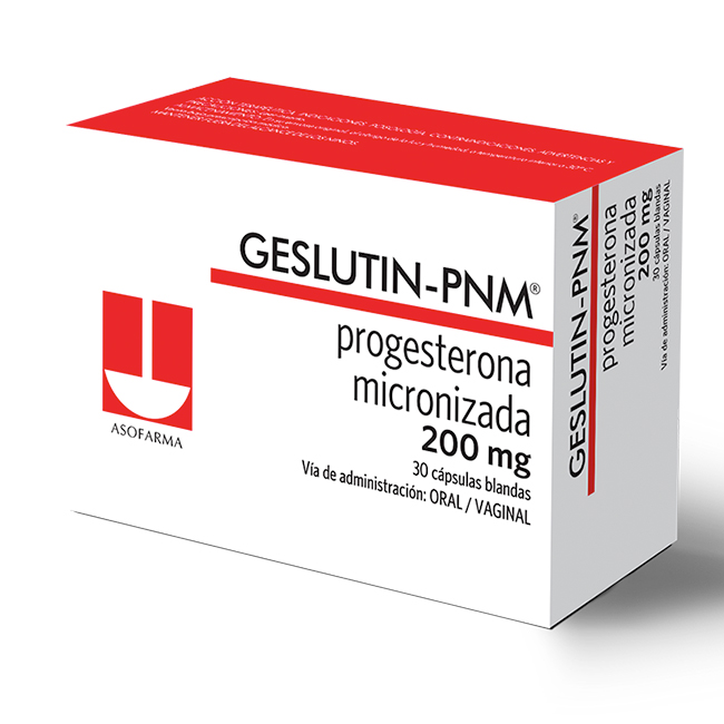 Geslutin-PNM progesterona micronizada 200mg