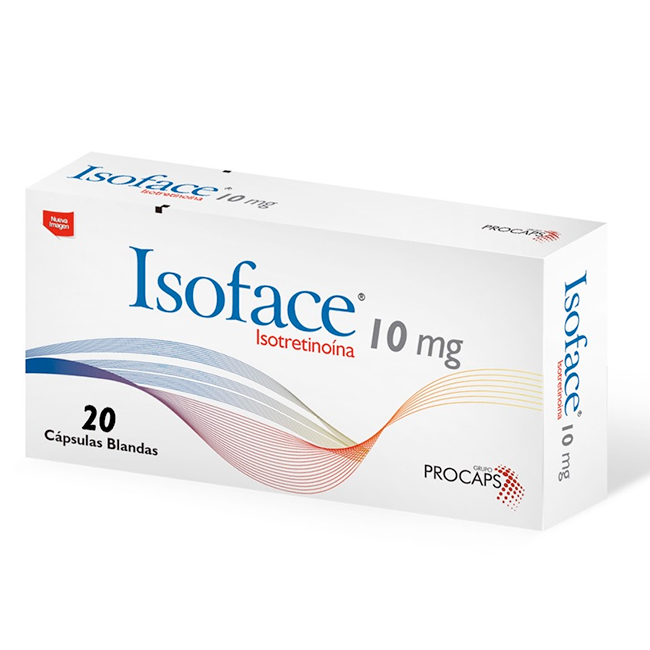 Isoface 10mg Tratamiento para formas graves de Acné