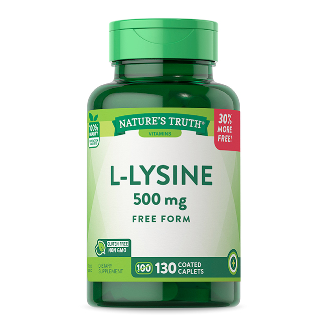 L-Lisina 500mg Nature's Truth - Aminoácido en forma libre