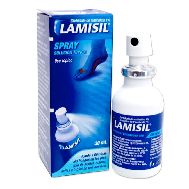 Lamisil Spray elimina el pie de atleta 30ml