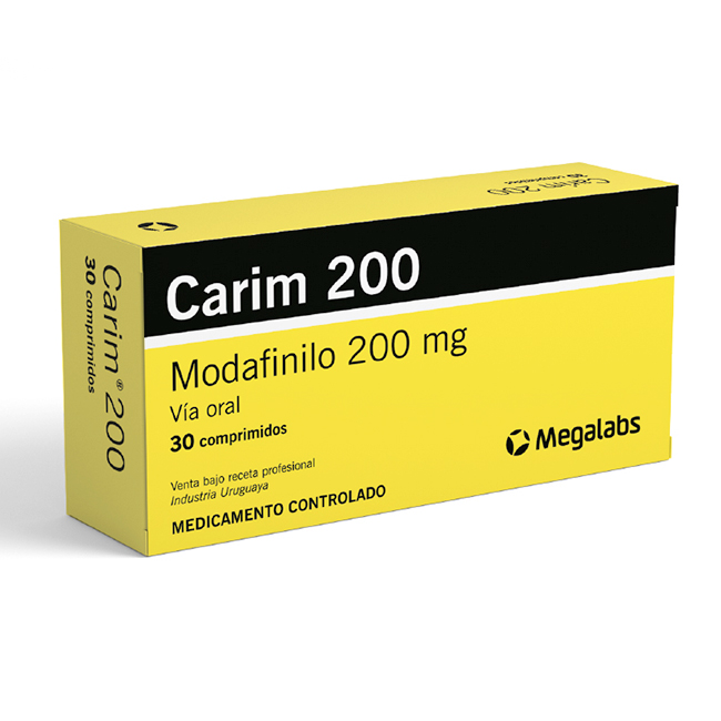 Carim 200 Modafinilo 200mg para la Somnolencia Diurna Narcolepsia y Mejora Cognitiva