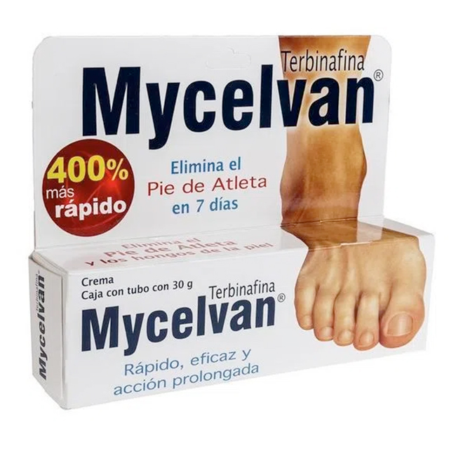 Mycelvan Terbinafina Crema - Elimina el Pie de Atleta