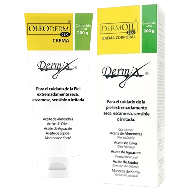 Oleoderm GX Crema 200g Dermix Humectante de Origen Natural