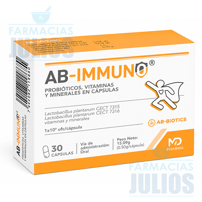 AB-Immuno Cápsulas Probióticos Refuerzo del Sistema Inmunológico