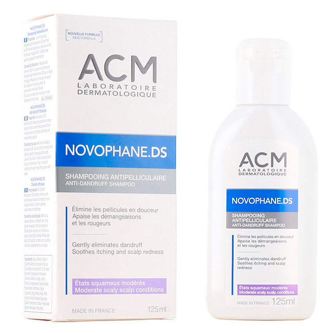 ACM Novophane DS Champú Anticaspa Control de Caspa, Picazón y Enrojecimiento del Cuero Cabelludo (125ml) - Imagen 2