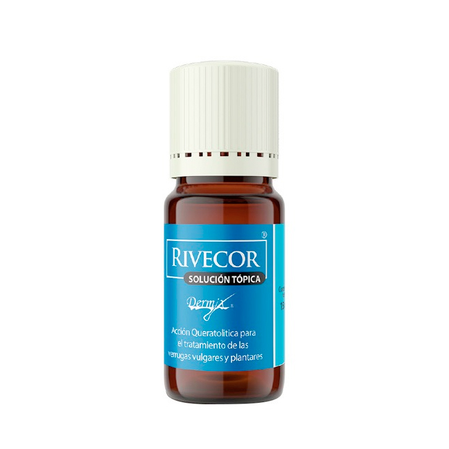 Rivecor Solución 10ml Dermix Tratamiento Verrugas Callos Hiperqueratosis