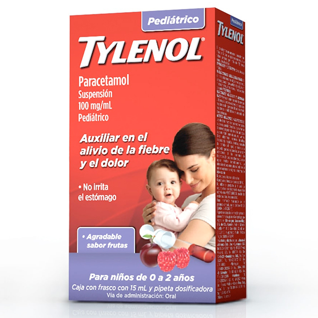 Tylenol Pediátrico (Paracetamol) 120ml - Sabor a Frutas