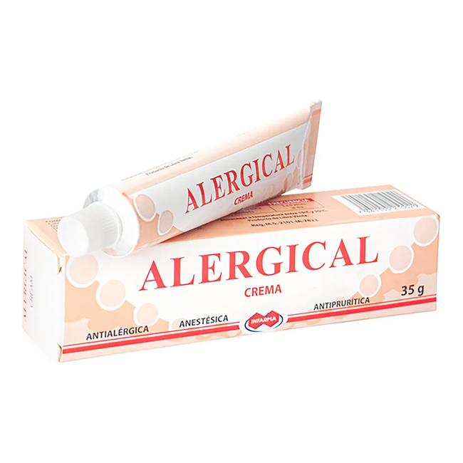 Alergical Crema 35g Antialérgica Anestésica Antiprurítica Lidocaína