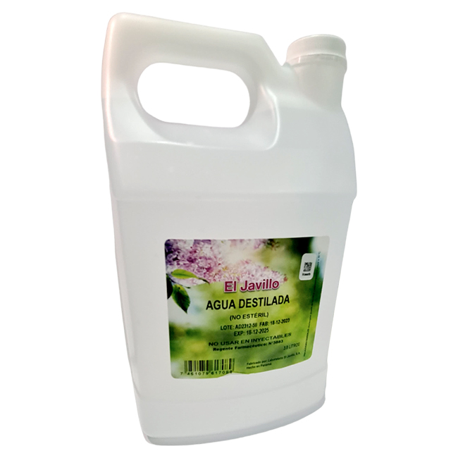 Agua Destilada 3.8L (No Estéril)