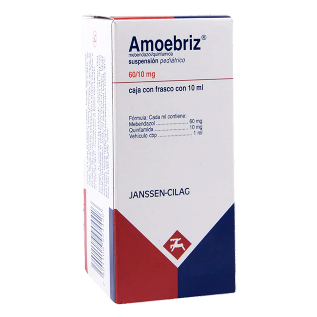 Amoebriz Pediátrico 60/10mg Tratamiento Parasitosis Intestinal