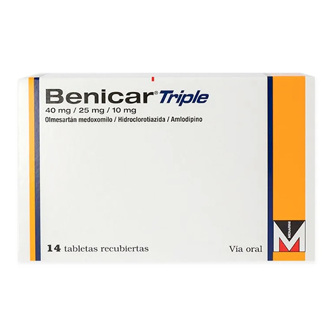 Benicar Triple 40mg / 25mg / 5mg Presión Arterial Alta (Hipertensión)