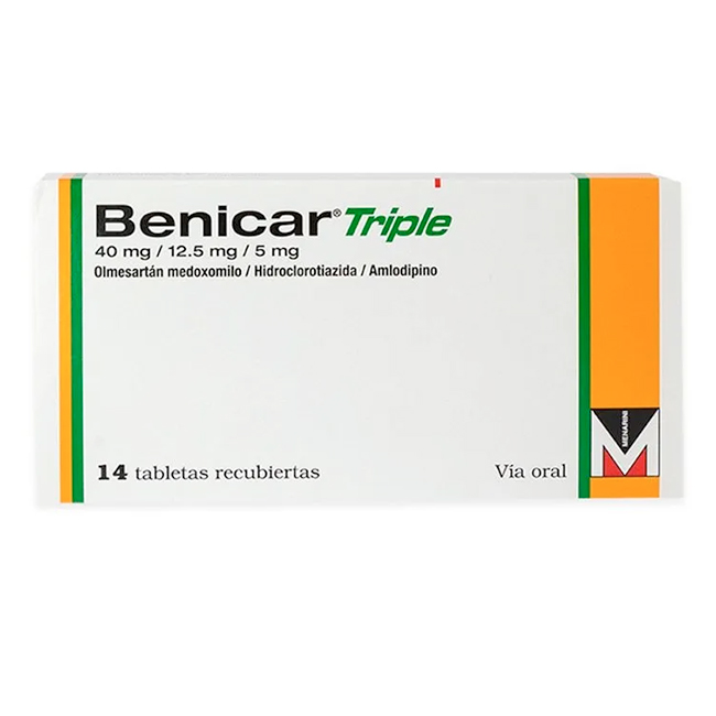 Benicar Triple 40mg / 12.5mg / 5mg Presión Arterial Alta (Hipertensión)