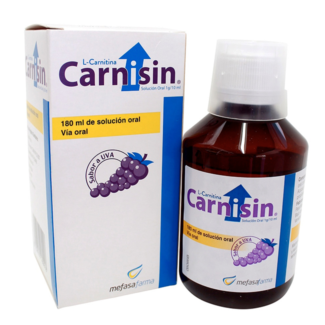 Carnisin 180 ml Tratamiento Deficiencia L-Carnitina 