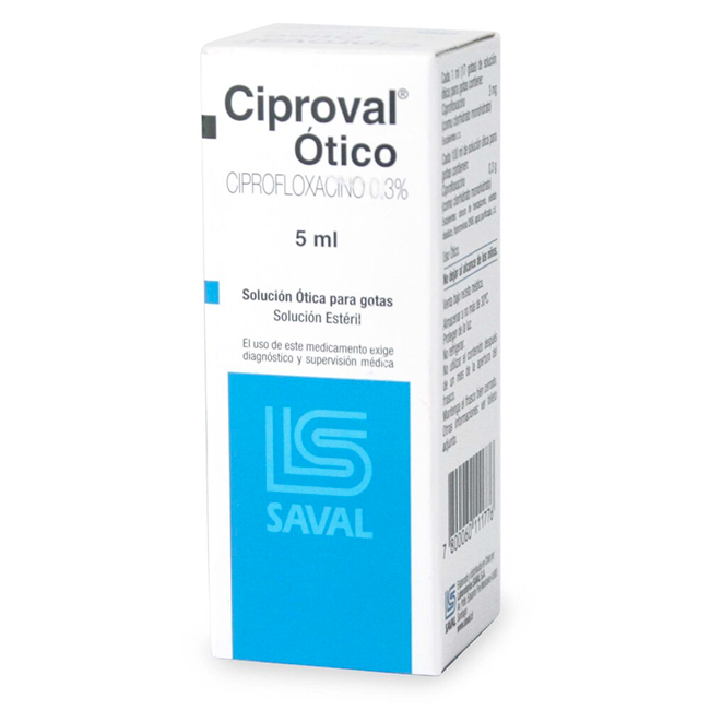 Ciproval Ótico Solución Ótica 5ml