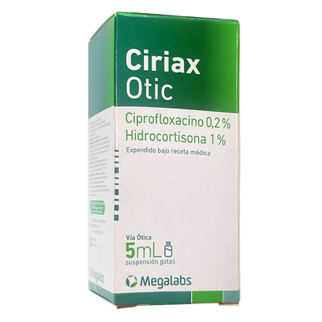 Ciriax Otic 5ml Suspensión Gotas vía Ótica