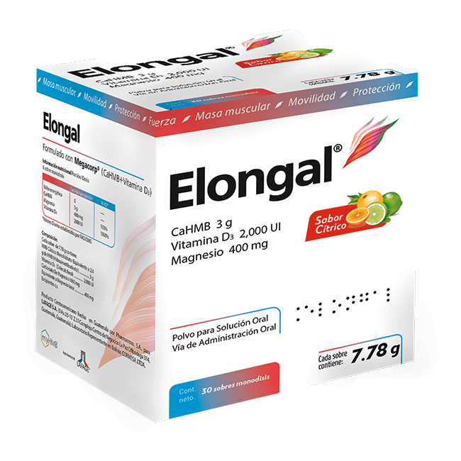 Elongal Suplemento Alimenticio Cardiometabólico Sobres