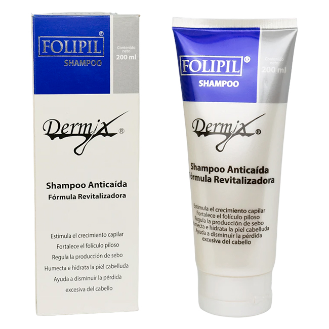 Folipil Shampoo 200ml Dermix Shampoo Anticaída