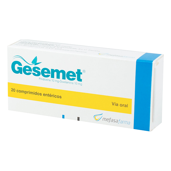 Gesemet 20mg Tratamiento Náusea y Vómitos durante el Embarazo