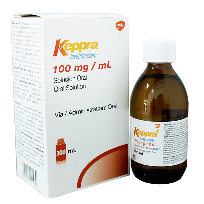 Keppra Levetiracetam 100mg / mL Antiepiléptico Solución Oral
