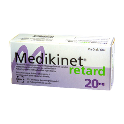 Retard 20mg tratamiento Trastorno Déficit de Atención (TDAH) Farmacias Julios Panamá
