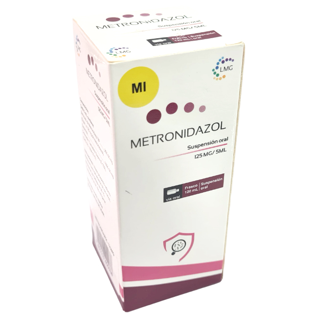 Metronidazol Suspensión Oral 125mg/5ml Tratamiento de Infecciones