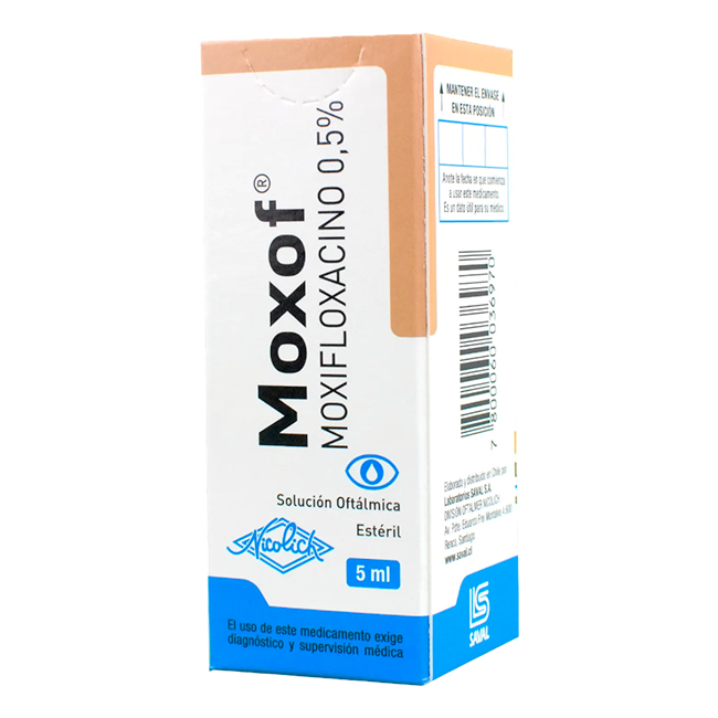 Moxof 0.5% Antibiótico Oftálmico Tratamiento Conjuntivitis