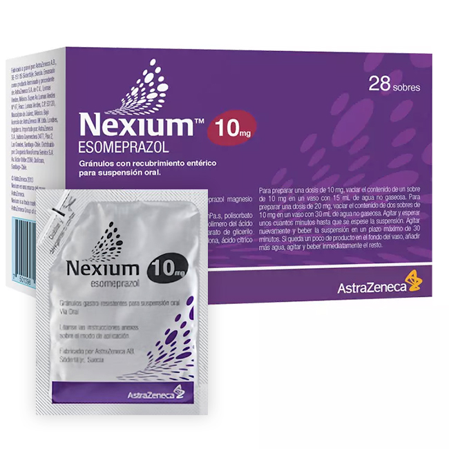 Nexium sobres 10mg Esomeprazol (Protector Gástrico)