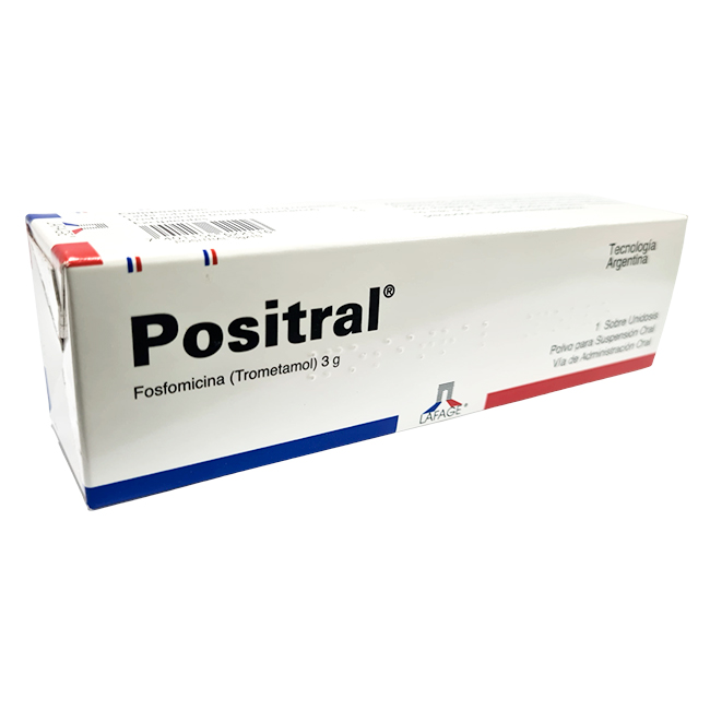 Positral Fosfomicina Trometamol 3g Infecciones Tracto Urinario