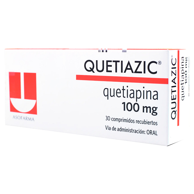 Quetiazic Quetiapina 100mg Tratamiento Esquizofrenia y Trastorno Bipolar