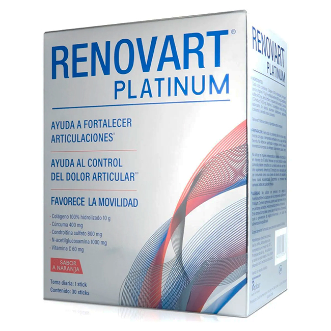 Renovart Platinum Colágeno 100% Hidrolizado con Cúrcuma