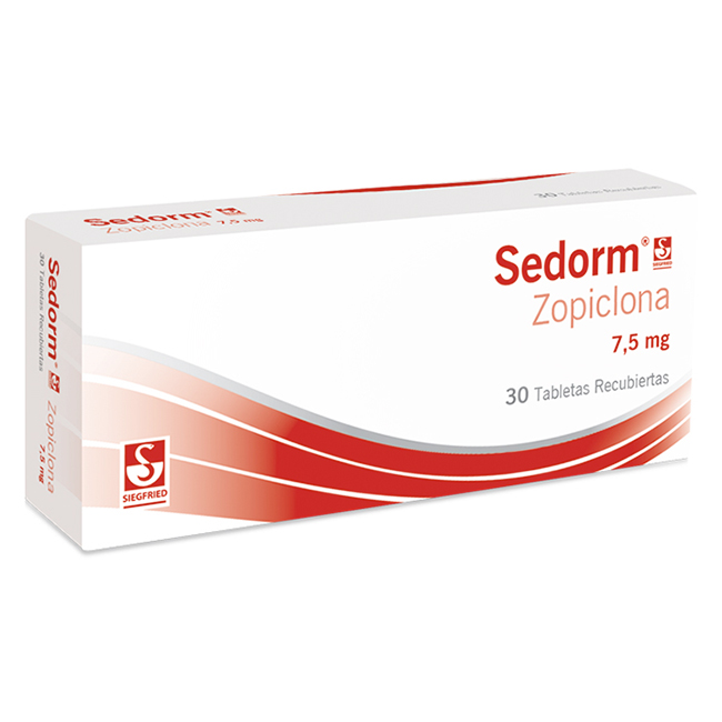 Sedorm 7.5mg Zopiclona Tratamiento Insomnio 