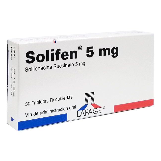 Solifen 5mg Solifenacina Succinato Incontinencia Urinaria
