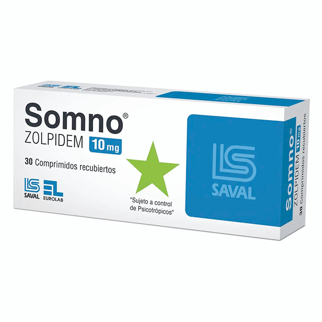 Somno 10mg Zolpidem Tratamiento Insomnio 
