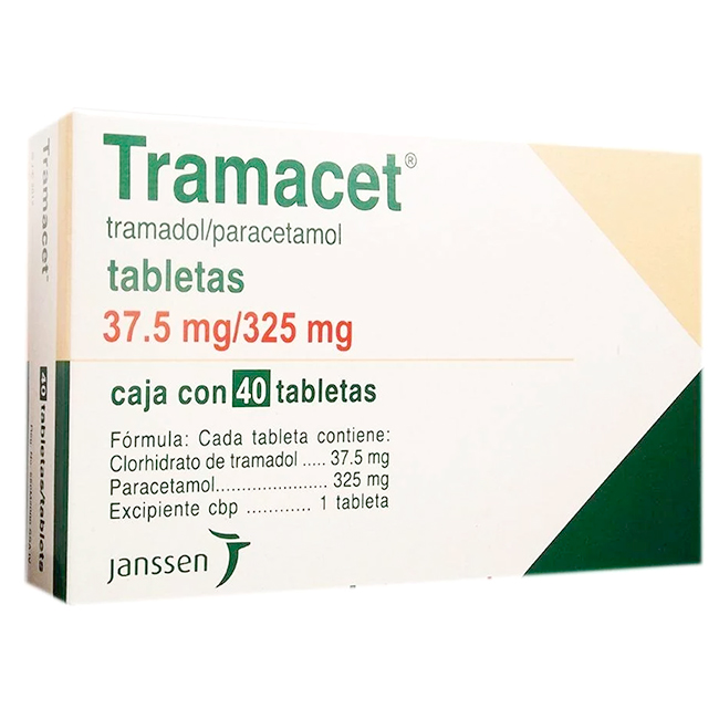 Tramacet Tabletas (Tramadol / Paracetamol) Alivio del Dolor