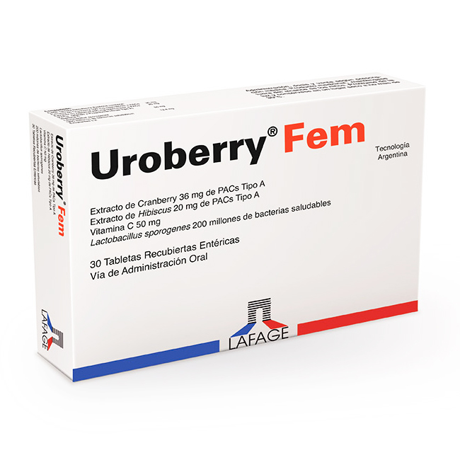 Uroberry Fem Tratamiento Infecciones Urinarias y Vaginales