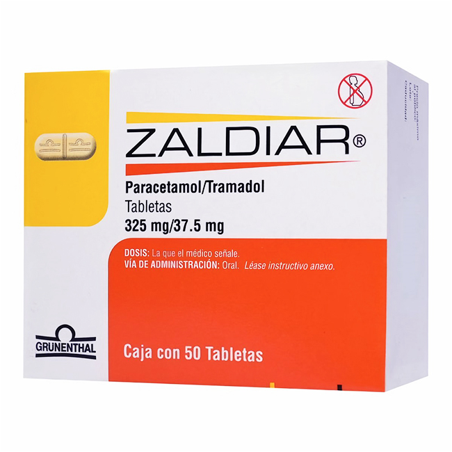 Zaldiar (Paracetamol / Tramadol) Alivio del Dolor 