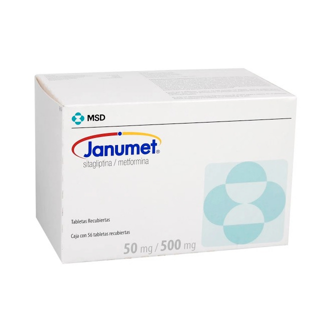 Janumet 50mg / 500mg Sitagliptina Metformina